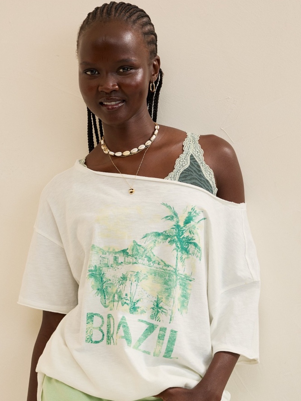 aerie OTS Oversized Boyfriend Tee